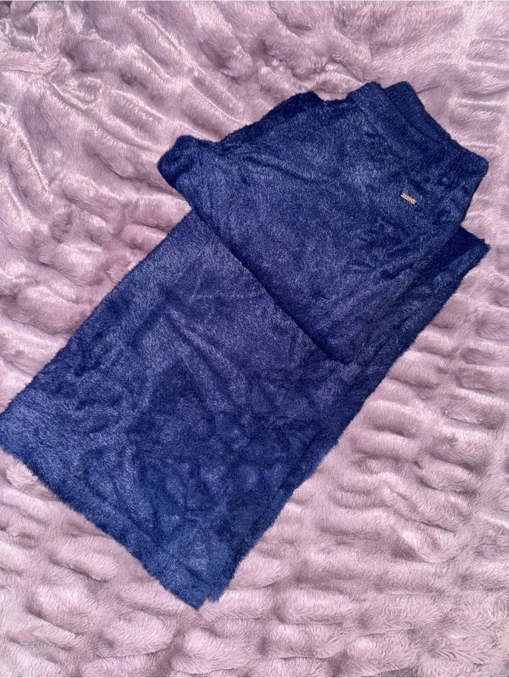Savage X Fenty Navy Blue Plush Lounge Pants